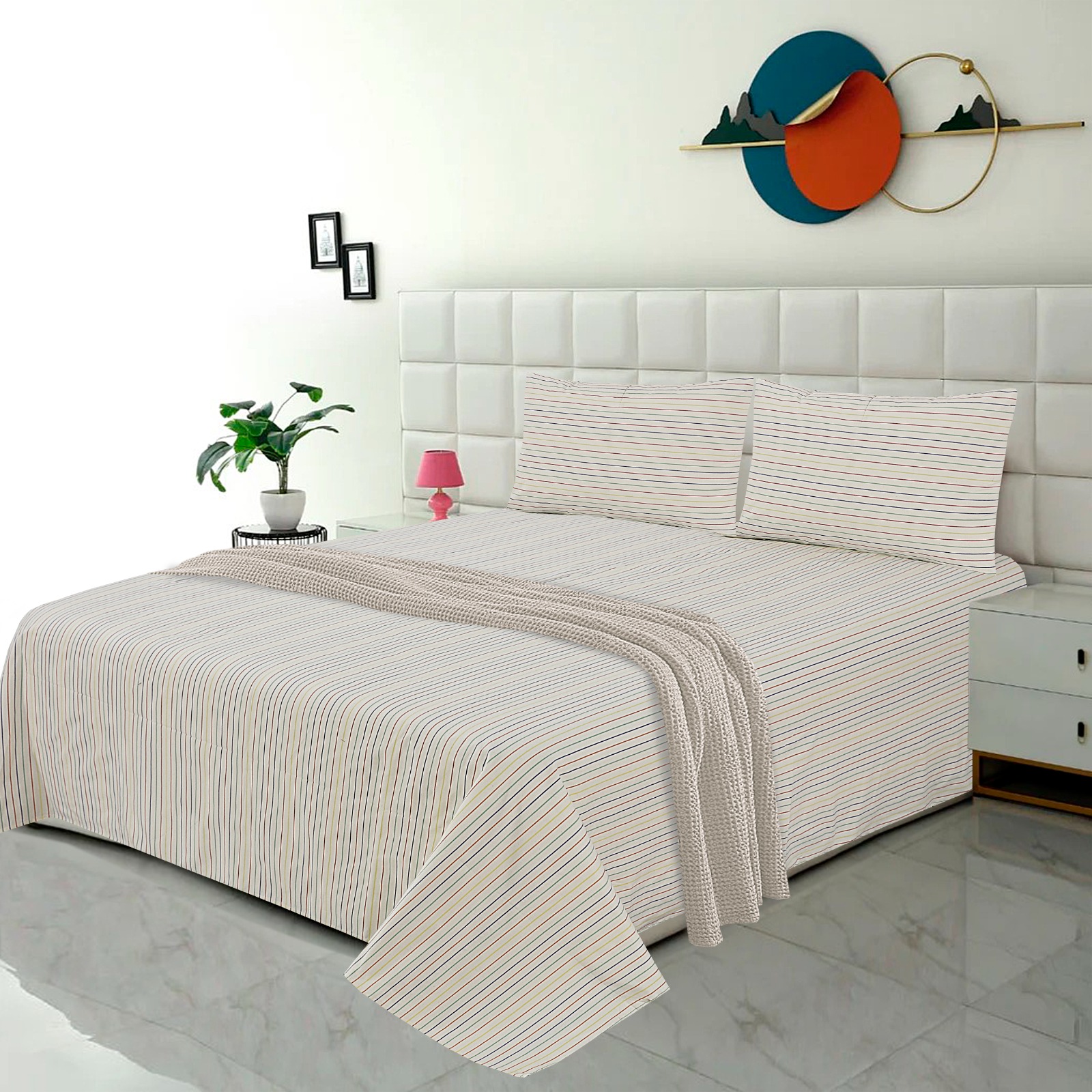 Velora Style Cotton Jacquard Bed Sheet